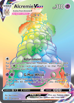 Pokemon Shining Fates Alcremie VMAX - 73