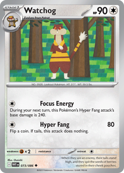Pokemon White Flare Watchog - 73