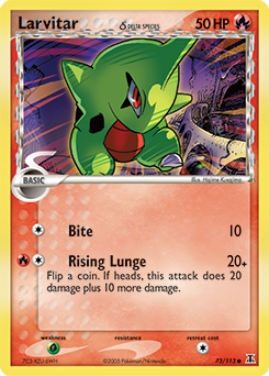 Pokemon Delta Species Larvitar δ - 73