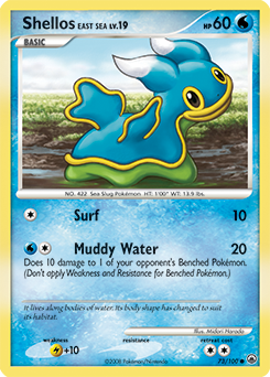 Pokemon Majestic Dawn Shellos East Sea - 73