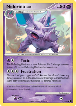 Pokemon Rising Rivals Nidorino - 74