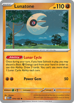 Pokemon Mega Evolution Lunatone - 74
