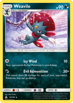Pokemon Ultra Prism Weavile - 74