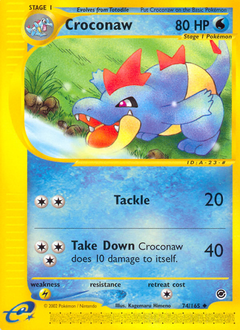 Pokemon Expedition Base Set Croconaw - 74