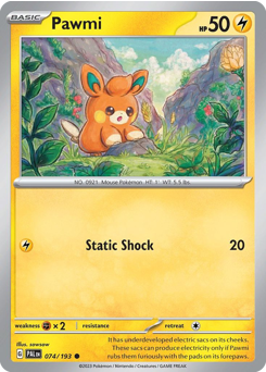 Pokemon Paldea Evolved Pawmi - 74