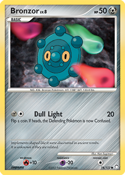 Pokemon Mysterious Treasures Bronzor - 74
