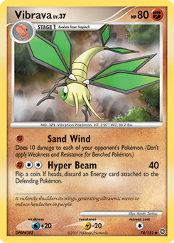 Pokemon Secret Wonders Vibrava - 74