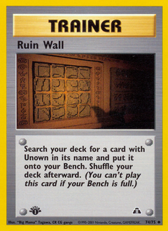 Pokemon Neo Discovery Ruin Wall - 74