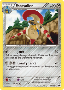 Pokemon Dark Explorers Escavalier - 74