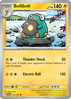 Pokemon Twilight Masquerade Bellibolt - 74