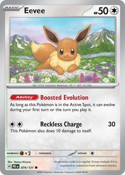 Pokemon Prismatic Evolutions Eevee - 74