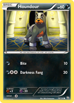 Pokemon Dragons Exalted Houndour - 74