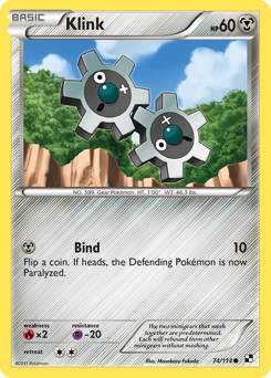 Pokemon Black & White Klink - 74