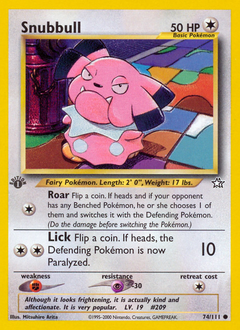 Pokemon Neo Genesis Snubbull - 74