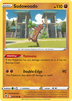 Pokemon Astral Radiance Sudowoodo - 74