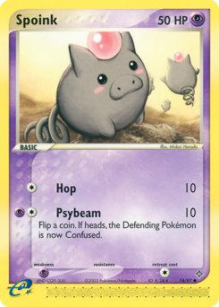 Pokemon Dragon Spoink - 74