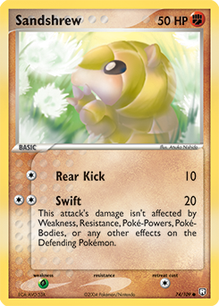 Pokemon Team Rocket Returns Sandshrew - 74