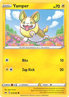 Pokemon Sword & Shield Yamper - 74