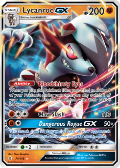 Pokemon Guardians Rising Lycanroc-GX - 74
