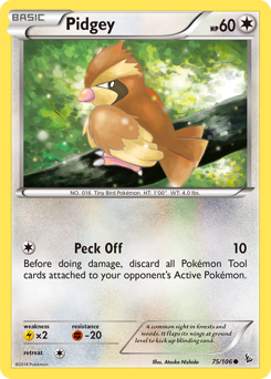 Pokemon Flashfire Pidgey - 75
