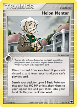 Pokemon Dragon Frontiers Holon Mentor - 75