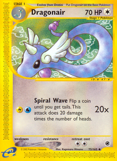Pokemon Expedition Base Set Dragonair - 75