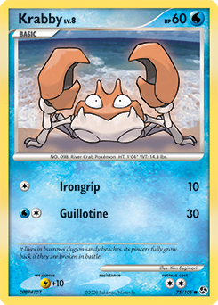 Pokemon Great Encounters Krabby - 75