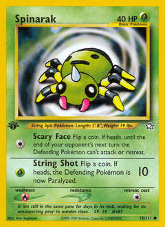 Pokemon Neo Genesis Spinarak - 75
