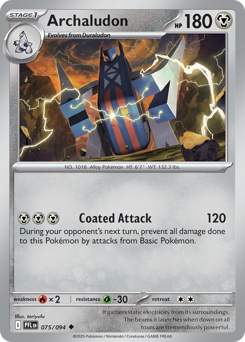 Pokemon Phantasmal Flames Archaludon - 75