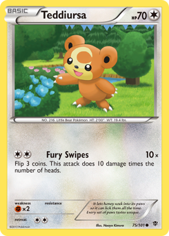 Pokemon Plasma Blast Teddiursa - 75