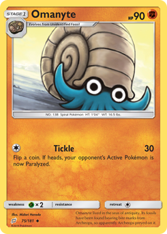 Pokemon Team Up Omanyte - 75