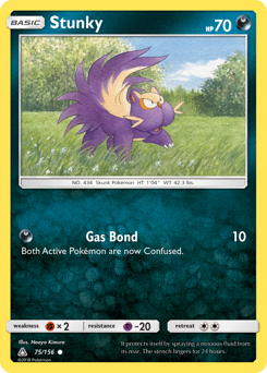 Pokemon Ultra Prism Stunky - 75