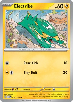 Pokemon Destined Rivals Electrike - 75