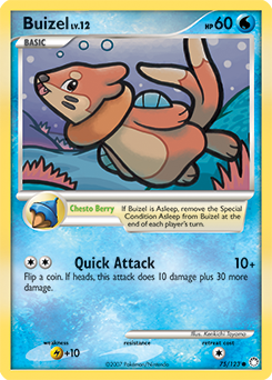 Pokemon Mysterious Treasures Buizel - 75