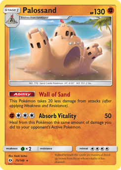 Pokemon Sun & Moon Palossand - 75