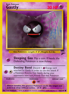 Pokemon Base Set 2 Gastly - 75