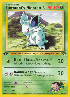 Pokemon Gym Challenge Giovanni's Nidoran ♀ - 75