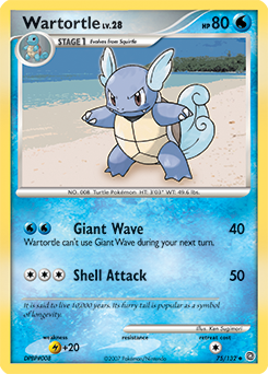 Pokemon Secret Wonders Wartortle - 75