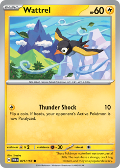 Pokemon Twilight Masquerade Wattrel - 75