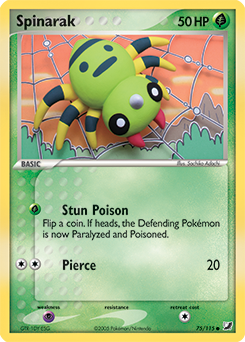 Pokemon Unseen Forces Spinarak - 75