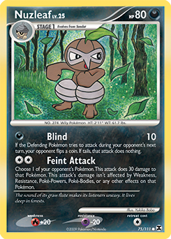 Pokemon Rising Rivals Nuzleaf - 75