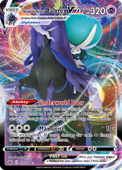 Pokemon Chilling Reign Shadow Rider Calyrex VMAX - 75