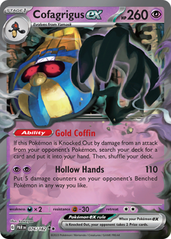 Pokemon Paradox Rift Cofagrigus ex - 76