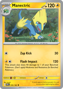 Pokemon Destined Rivals Manectric - 76