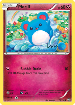 Pokemon Steam Siege Marill - 76