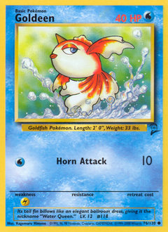 Pokemon Base Set 2 Goldeen - 76
