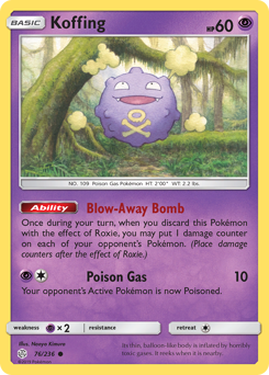 Pokemon Cosmic Eclipse Koffing - 76