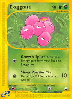 Pokemon Aquapolis Exeggcute - 76