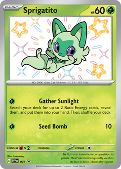 Pokemon Scarlet & Violet Black Star Promos Sprigatito - 76