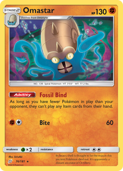 Pokemon Team Up Omastar - 76